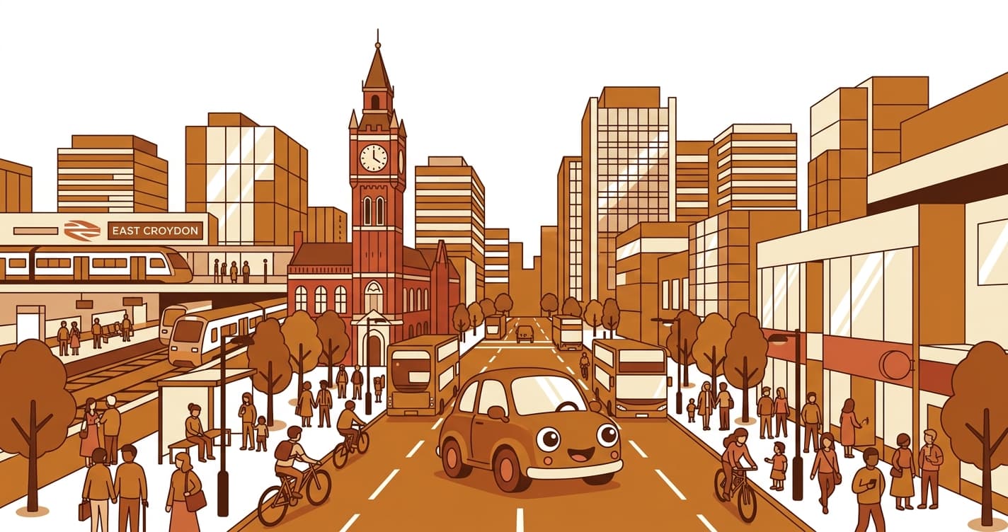 Illustration of Croydon Town Centre